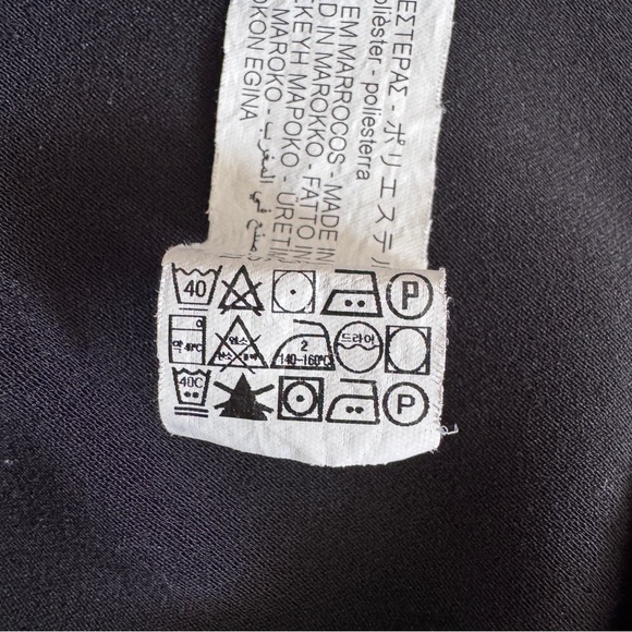 Zara Black Spaghetti Strap Mini Dress with side Slit size Small - Picture 8 of 9